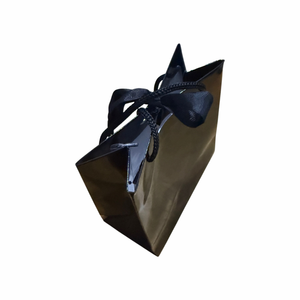 Punga cadou de hartie uni mica neagra [2]