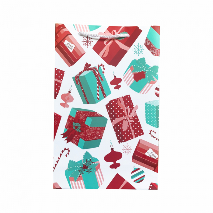 Punga de cadou medie cu Cadouri Craciun [3]