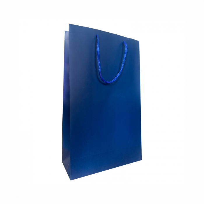 Punga cadou de hartie uni medie BLEUMARIN [1]