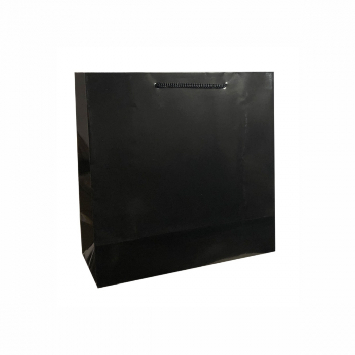 Punga cadou de hartie uni patrata neagra [1]