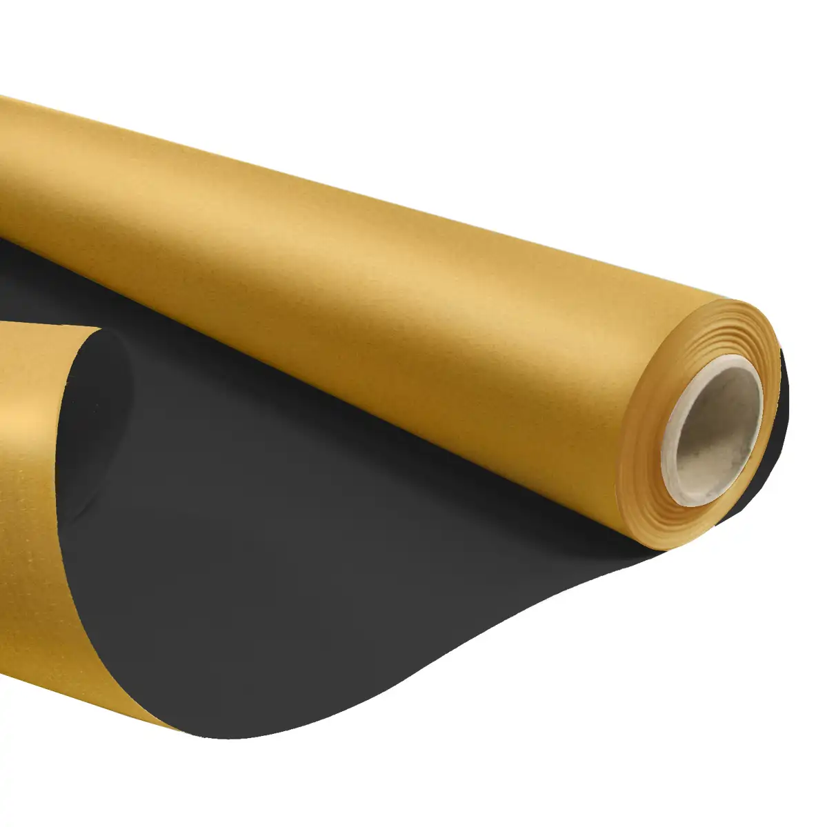 AURIU - Hartie ambalat cadouri auriu-negru DUO