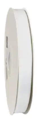 Panglica dublu satinata satin 16 mm - Panglica alba 16 mm
