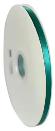 Panglici dublu satinate lățime 6 mm - Panglica jade 6 mm