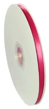 Panglici dublu satinate lățime 6 mm - Panglica rosa 6 mm