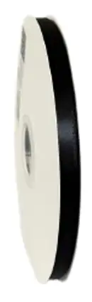 Panglica dublu satinata - Panglica satin neagra 030  9 mm