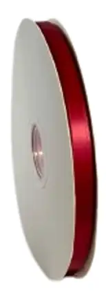 Panglica dublu satinata - Panglica satin scarlet 9 mm