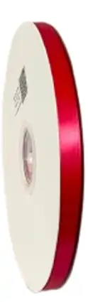 Panglica dublu satinata satin 9 mm - Panglica satin hot red 9 mm