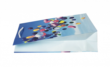 Punga cadou de hartie medie cu model vara - baloane [3]