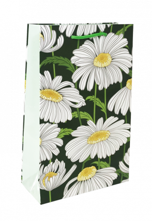 Punga cadou de hartie medie cu model vara - margarete [1]