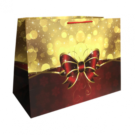 Pungi cadou XXL - Punga de cadou xxl cu model funda de Craciun