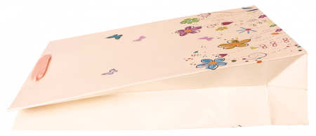 Punga cadou de hartie mare cu model vara - floricele [3]