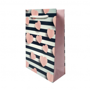 Pungi cadou MICI - Punga de cadou mica, model elegant cu inimioare