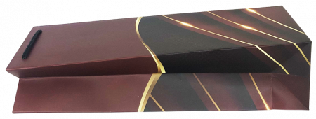 Punga de cadou pentru sticla model elegant visiniu [3]