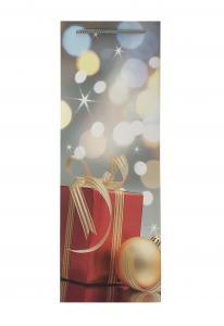 Punga de cadou din hartie pentru sticla cu model de Craciun [3]