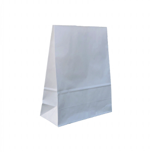 Pungi din hartie kraft - SET 50 pungi de hartie kraft albit 23.5x29x10 cm, fara manere