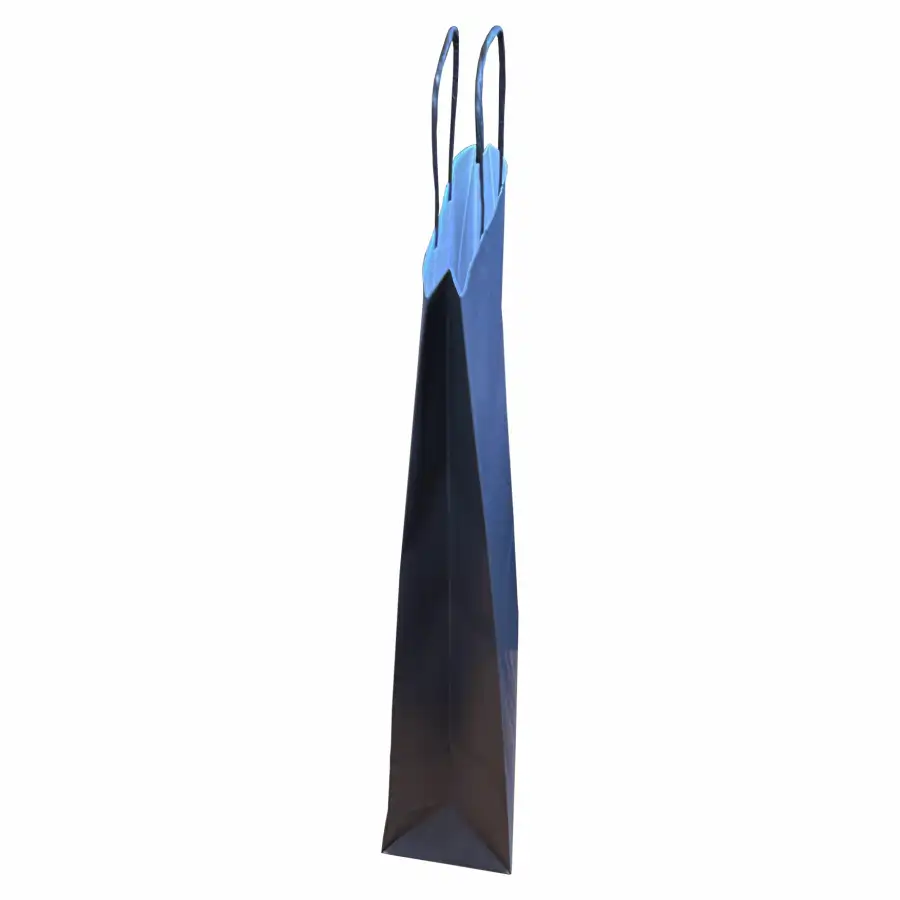 Pungi hartie NEGRE pentru 3 sticle vin, 26x39x8 cm [1]