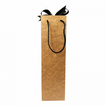 SET 10 Boxbag pungi cadou kraft natur pentru 1 sticla vin (35x10x9 cm) [3]