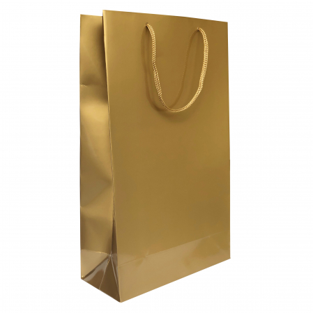 Pungi cadou aurii - SET 10 pungi cadou MARI aurii