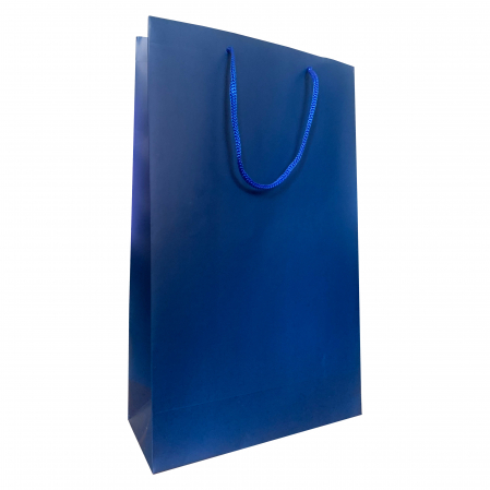 Pungi cadou MARI - SET 10 pungi cadou MARI bleumarin