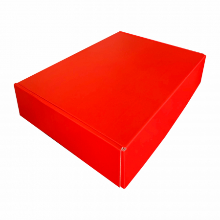 Cutii autoformare 33x23x8 cm - Cutie microondul cu autoformare rosie 33x23x8 cm