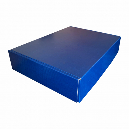 Cutii autoformare 35x25x7 cm - Cutie microondul cu autoformare albastra 35x25x7 cm