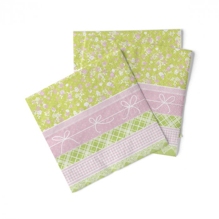 Háromrétegű asztali szalvéta Tissue – Hermine / 33 × 33 cm / 100 db [2]