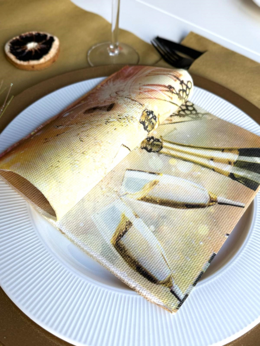 Ünnepi asztali szalvéta Softpoint – Koccintás / 40 × 40 cm / 20 db   [5]