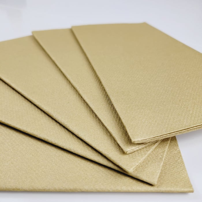 BAX Linclass prémium szalvéta, arany, 40 × 40 cm, hajtogatás 1/8, 864 db [7]