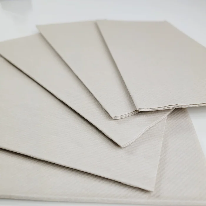 BAX Linclass prémium szalvéta, kavics bézs, 40 × 40 cm, hajtogatás 1/8, 864 db [3]