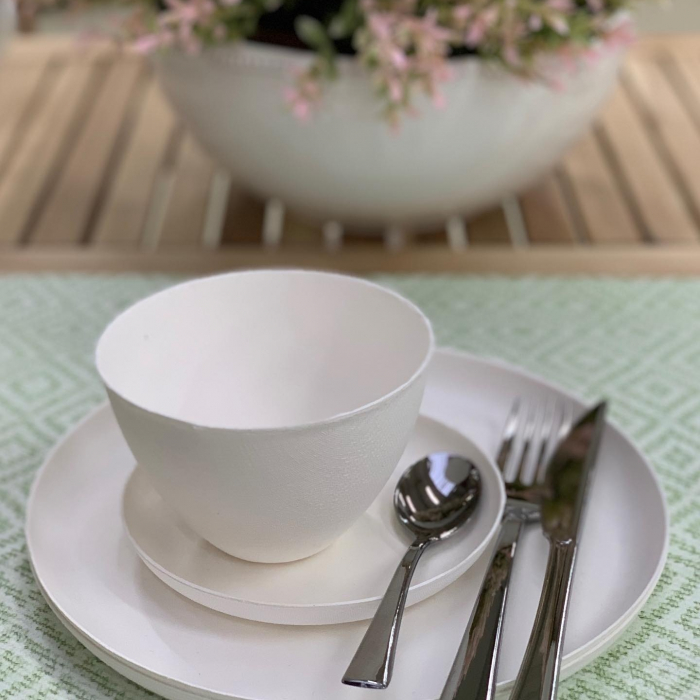 Boluri inalte biodegradabile din pulpa de trestie de zahar, 610 ml, D120 x h80 mm, 20 db [2]