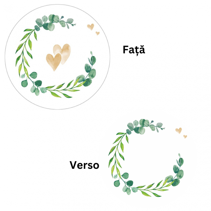 Karton poháralátét, fehér, szív minta, Ø 10,7 cm / 100 db [4]