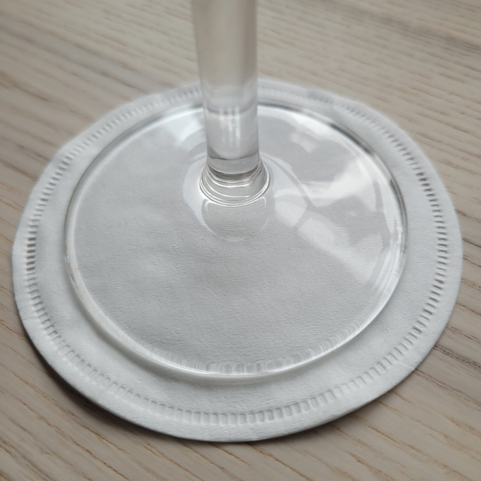 Papír poháralátét, fehér, Ø 9 cm / 250 db [2]