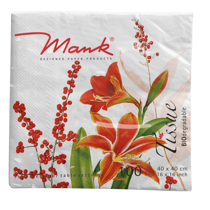 Karacsonyi 3 retegu tissue szalvetak - Felina / 40 × 40 cm / 100 db [2]