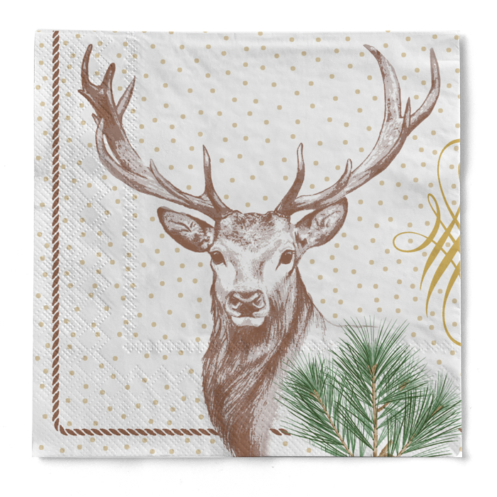 Karacsonyi 3 retegu tissue szalvetak - Gustav / 33 × 33 cm / 100 db [2]