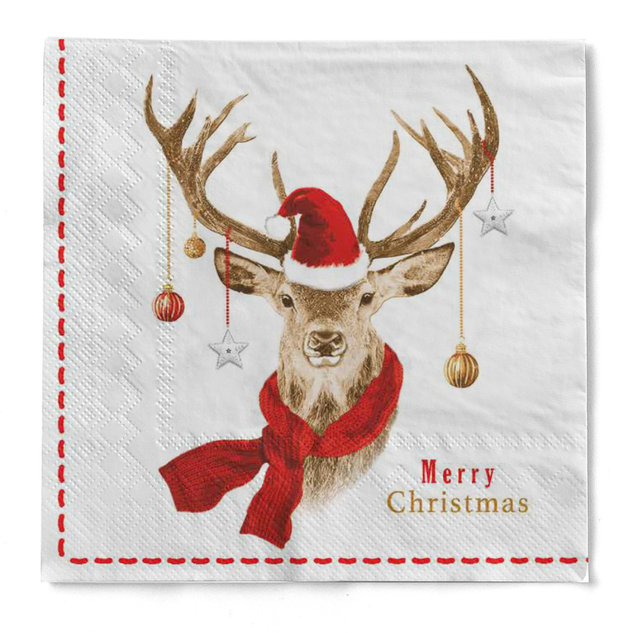 Karacsonyi 3 retegu tissue szalvetak - Janosch / 33 × 33 cm / 100 db [2]