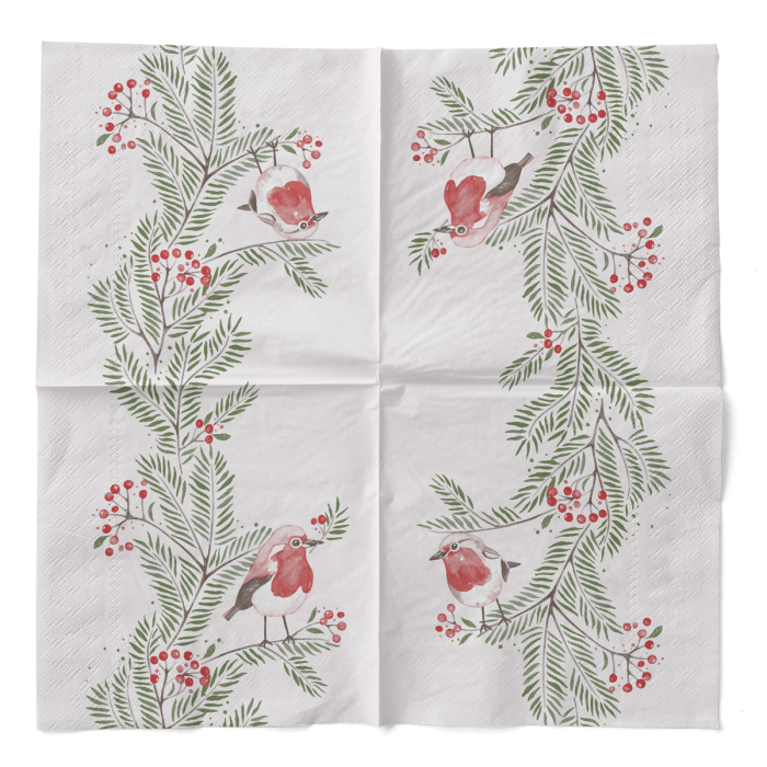 Karacsonyi 3 retegu tissue szalvetak - Jesse / 40 × 40 cm / 100 db [3]