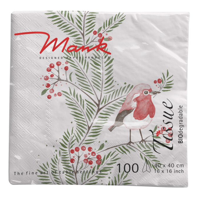 Karacsonyi 3 retegu tissue szalvetak - Jesse / 40 × 40 cm / 100 db [2]