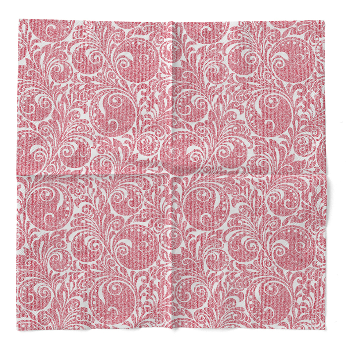 Karacsonyi 3 retegu tissue szalvetak - Jordan weiss-bordeaux / feher-bordó / 33 × 33 cm / 100 db [3]