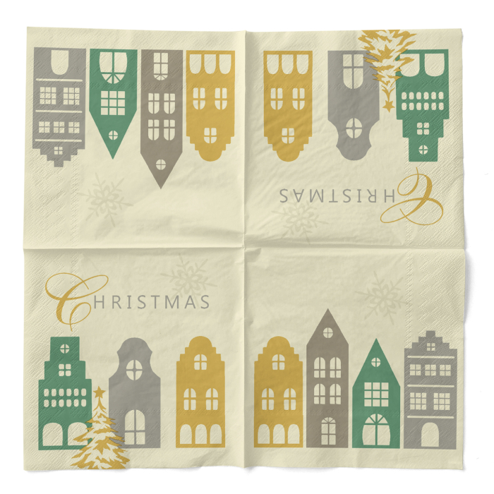 Karacsonyi 3 retegu tissue szalvetak - Julika / 33 × 33 cm / 100 db [3]