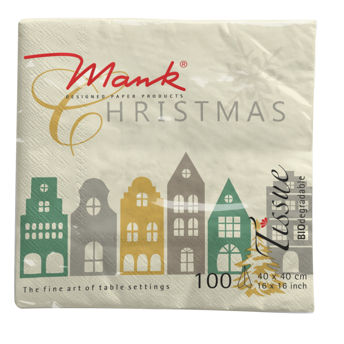 Karacsonyi 3 retegu tissue szalvetak - Julika / 40 × 40 cm / 100 db [2]
