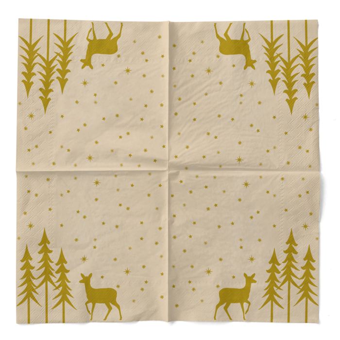 Karacsonyi 3 retegu tissue szalvetak - Leni / 33 × 33 cm / 100 db [3]