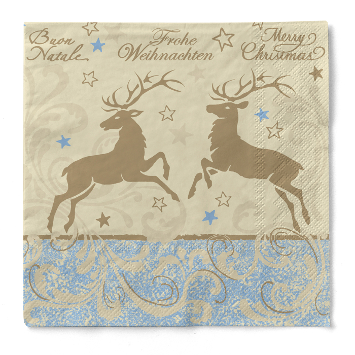 Karacsonyi 3 retegu tissue szalvetak - Liane recycled tissue / 33 × 33 cm / 100 db [2]
