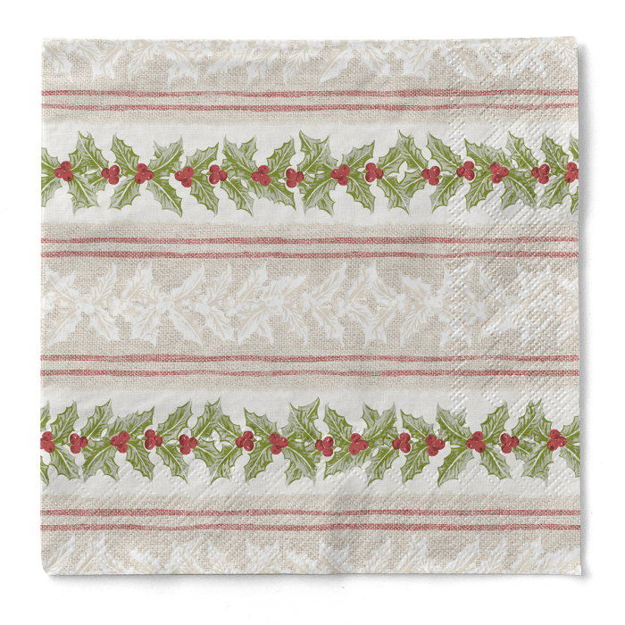 Karacsonyi 3 retegu tissue szalvetak - Magda / 40 × 40 cm / 100 db [2]