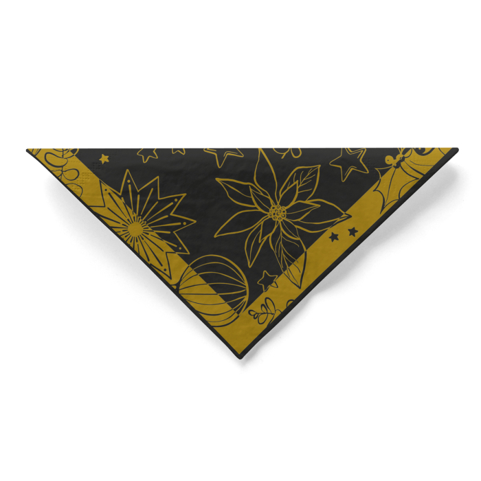 Karacsonyi 3 retegu tissue szalvetak - Milan schwarz / fekete / 40 × 40 cm / 100 db [2]