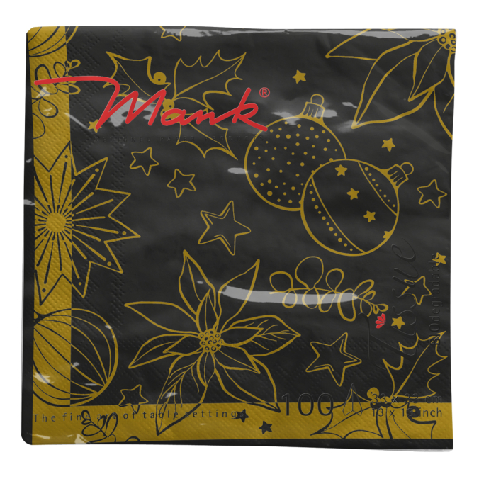 Karacsonyi 3 retegu tissue szalvetak - Milan weiss / feher / 33 × 33 cm / 100 db [3]