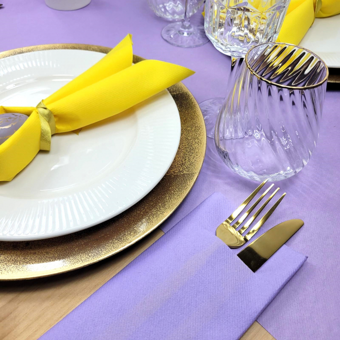 Asztalterítő Linclass – Fehér / 80 × 80 cm / 1 db [4]