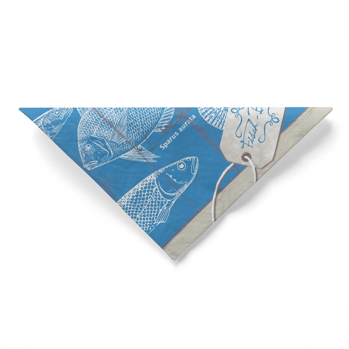 Háromrétegű asztali szalvéta Tissue – Fisch-Essen (halminta) / 40 × 40 cm / 100 db [4]