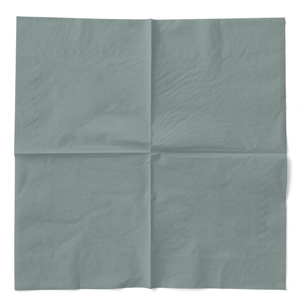 3 rétegű asztali szalvéta, Tissue – Sötétszürke / 24 × 24 cm / 150 db   [3]