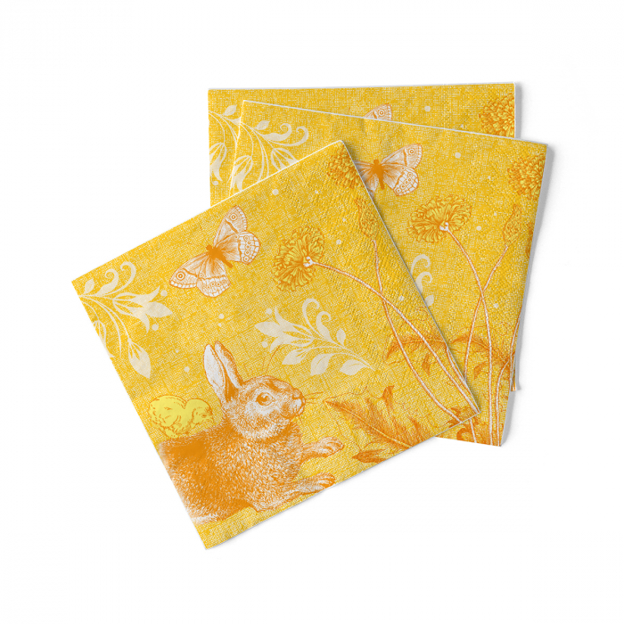 3 rétegű asztali szalvéta, Tissue – Peter (nyuszi) / 40 × 40 cm / 100 db [3]