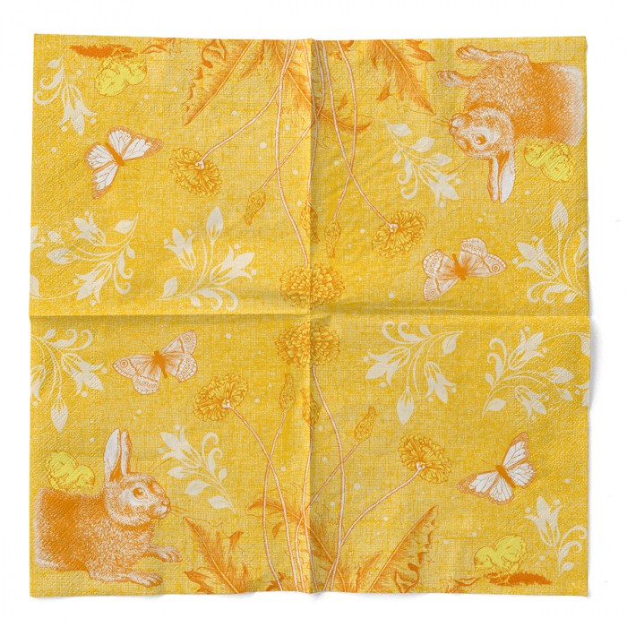 3 rétegű asztali szalvéta, Tissue – Peter (nyuszi) / 40 × 40 cm / 100 db [2]